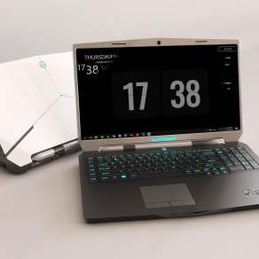 现代笔记本电脑3D模型下载